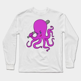 Octopus Baseball Baseball bat Long Sleeve T-Shirt